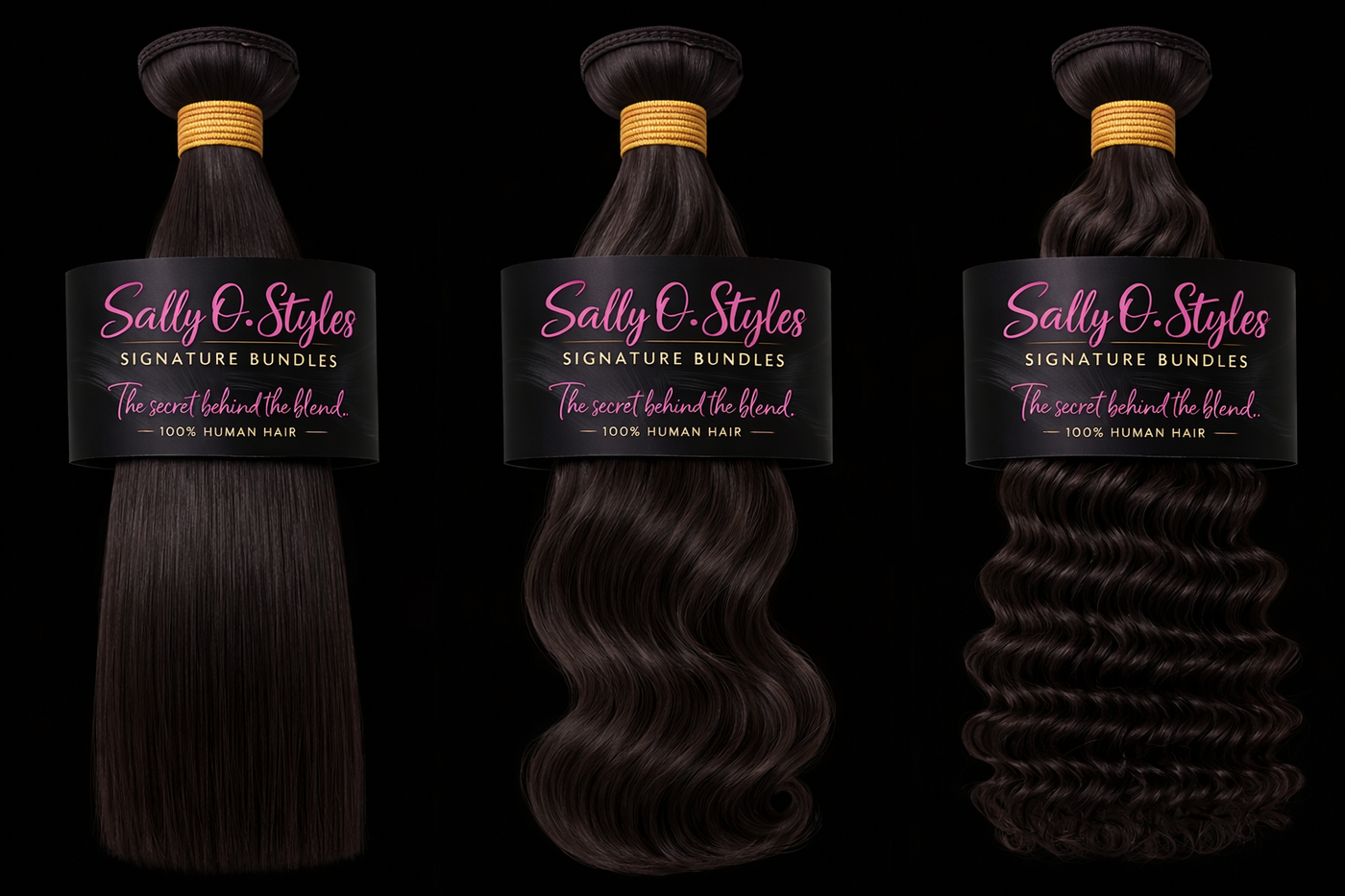 Luxury 100% Human Hair Bundles Sally O.STYLES