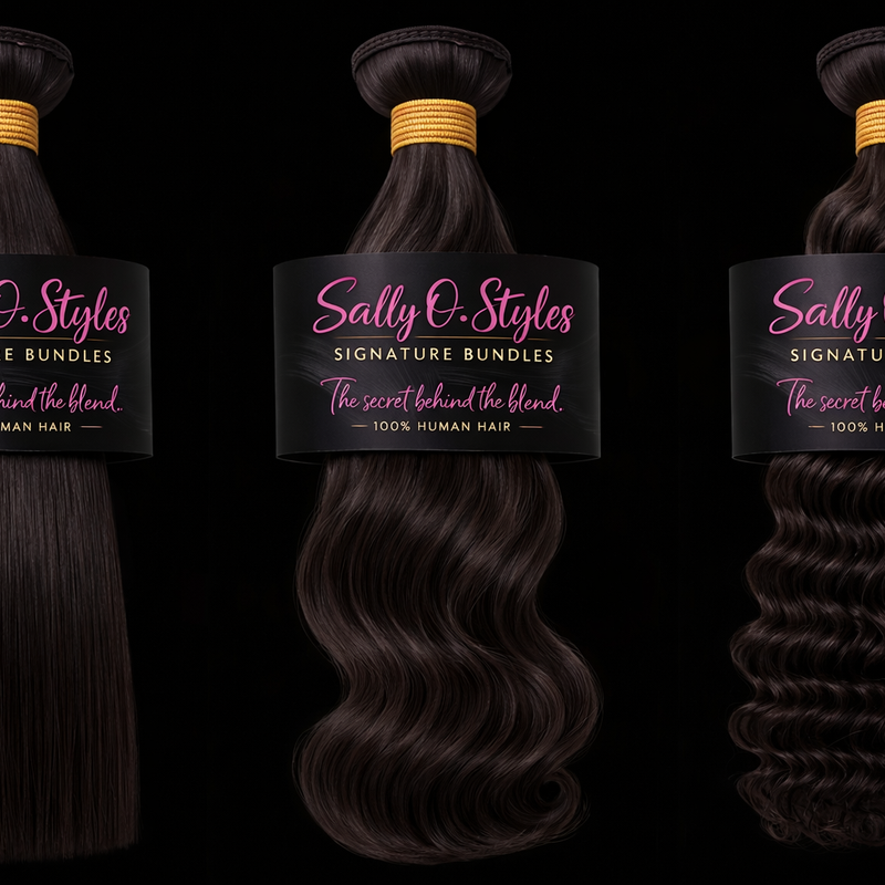 Luxury 100% Human Hair Bundles Sally O.STYLES